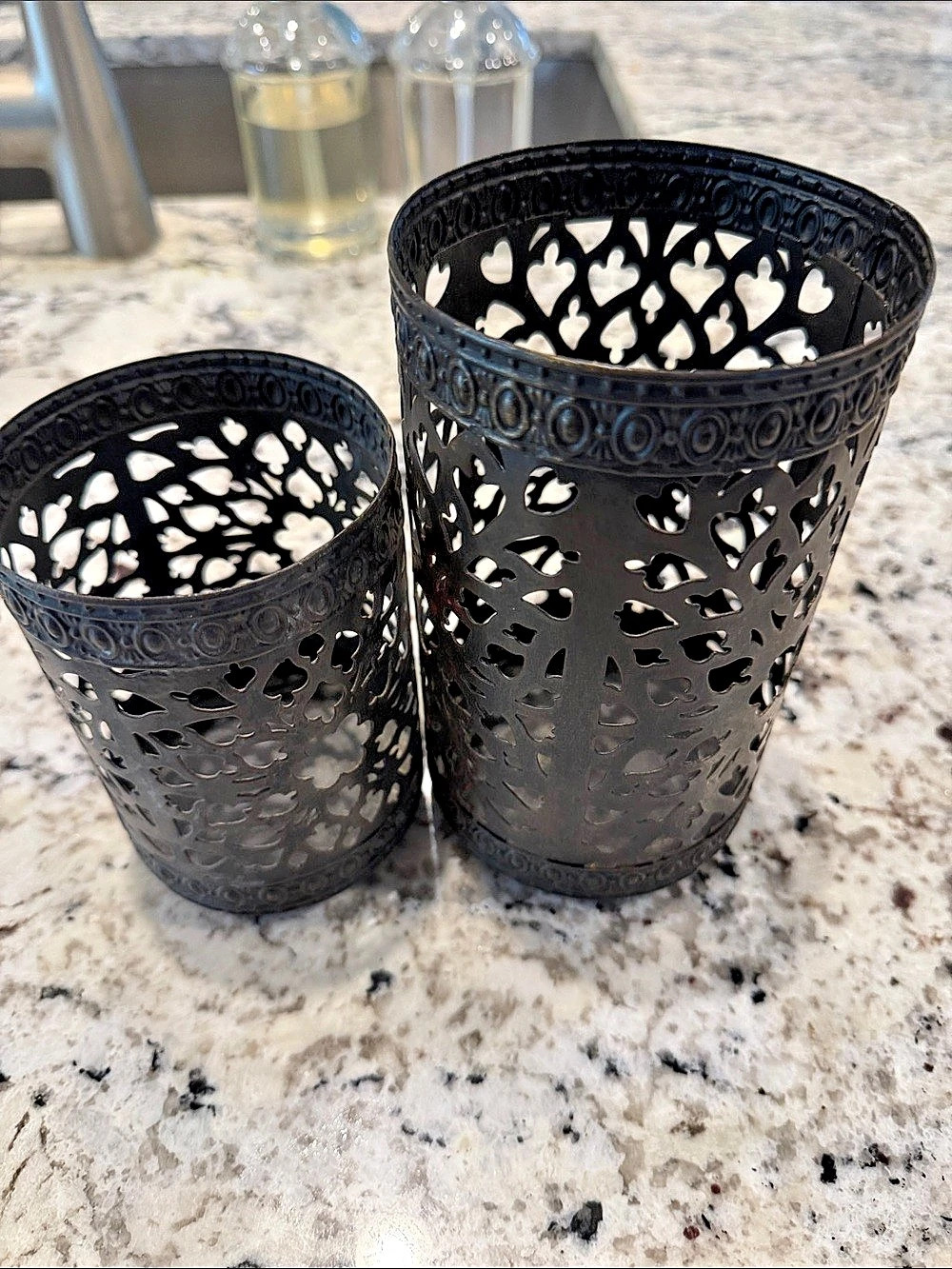 Southern Living at Home Cutout Candle Holders Set of 2